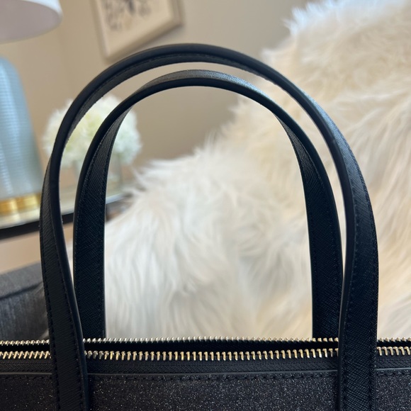 KATE SPADE New York Black Glitter Joeley Small Crossbody Satchel - Picture 6 of 10
